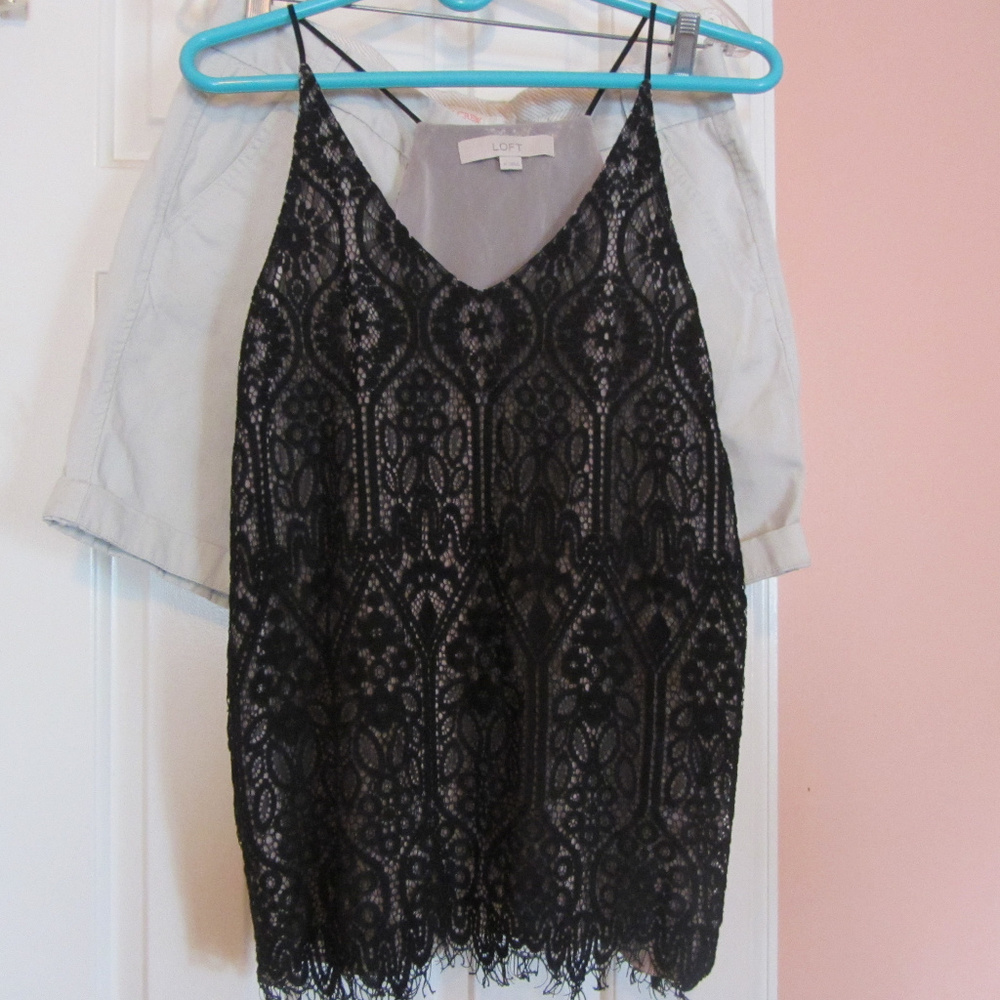 Ann Taylor Loft Lace Tank